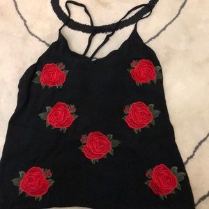 LF tank top with roses